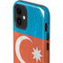 Azerbaijan Flag Distressed iPhone 12 Mini Impact Case